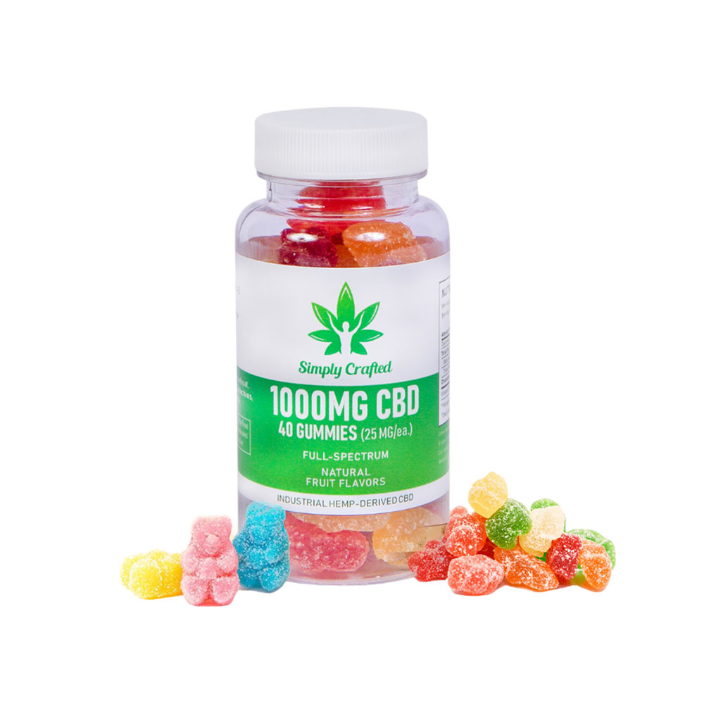 1000mg CBD Gummies – 40 Count