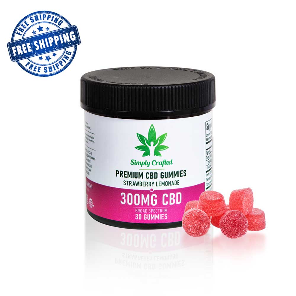 300mg CBD Gummies – Strawberry Lemonade